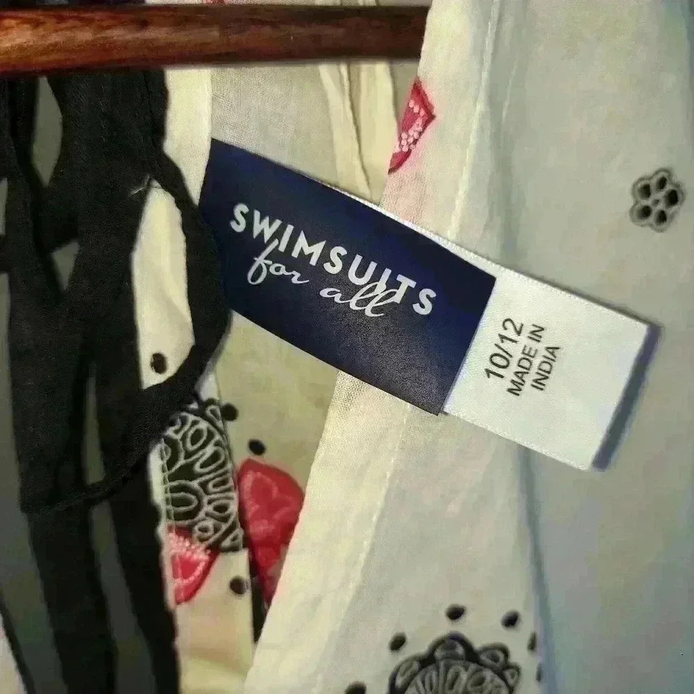 NWT Swimsuits For All Floral Cotton Cover-Up Dress - Picture 7 of 7